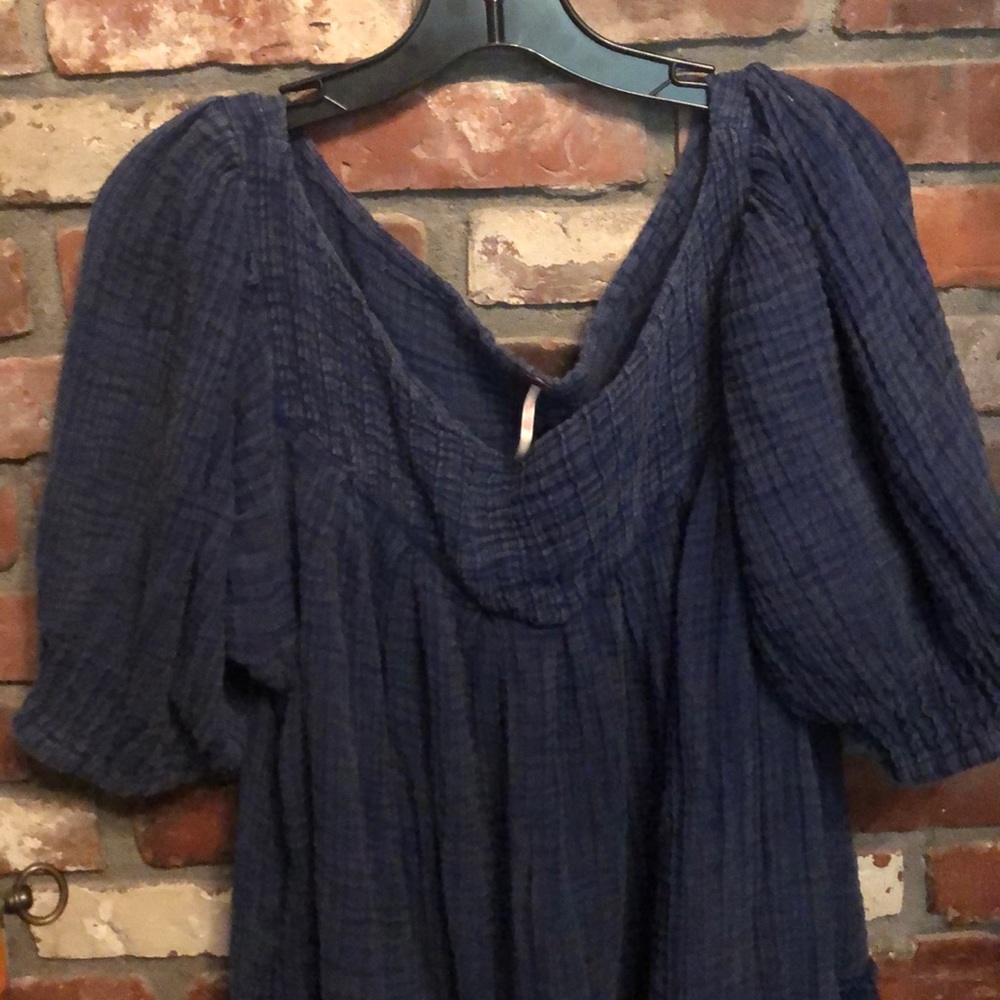 Free people peasant style tunic mini dress